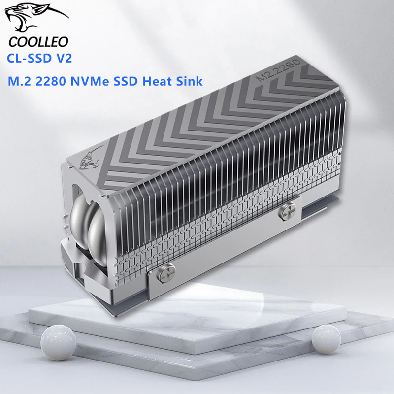 M2 Heatsink Cooler - COOLLEO M.2 2280 NVMe SSD Dissipatore