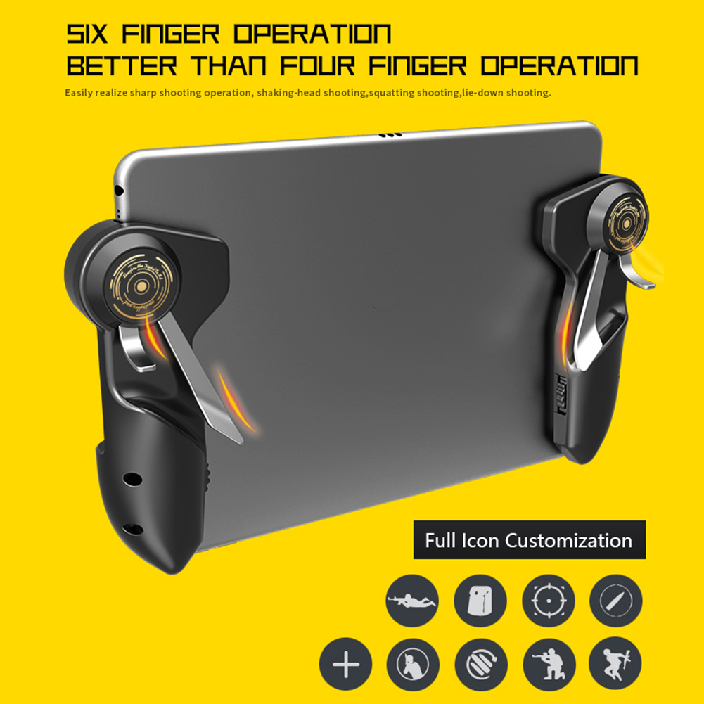 Gaming Accessories Ipad - 6 dita Tablet Gaming Gamepad Button