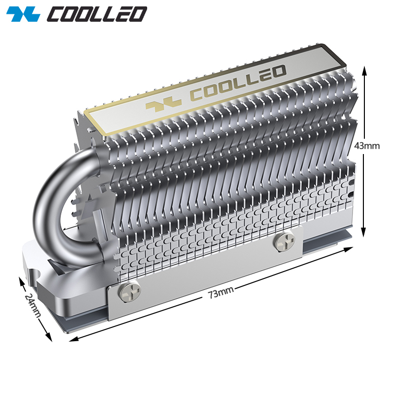 M2 Heatsink Cooler - COOLLEO HR-09 M.2 2280 SSD Dissipatore