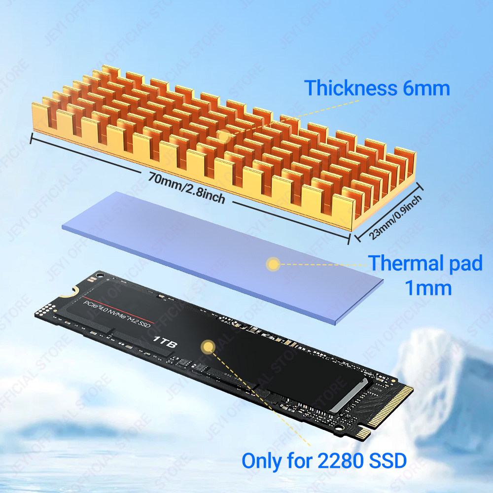 JEYI M.2 SSD Dissipatore di ca - M2 Heatsink Cooler recensione e prezzo