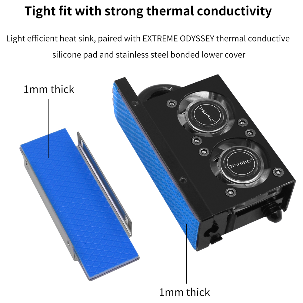 TISHRIC RGB M.2 disco rigido d - M2 Heatsink Cooler recensione e prezzo