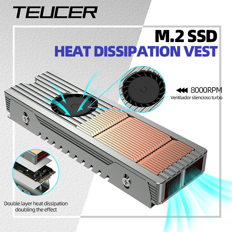 Teucer M.2 NVME SSD dissipator - M2 Heatsink Cooler recensione e prezzo